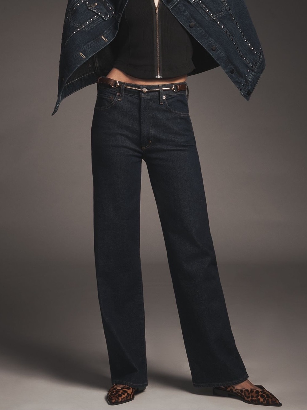 AGOLDE Harper Mid-Rise Straight Leg Jeans